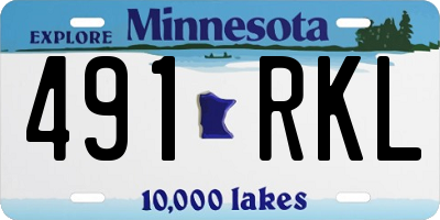MN license plate 491RKL