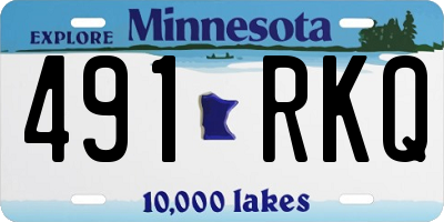 MN license plate 491RKQ