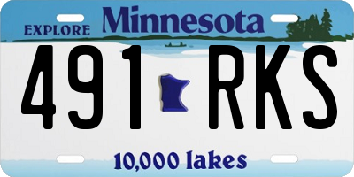 MN license plate 491RKS