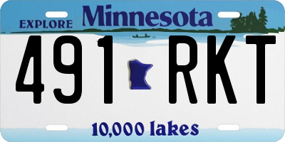 MN license plate 491RKT