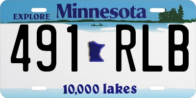 MN license plate 491RLB