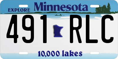 MN license plate 491RLC