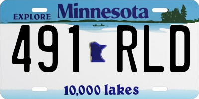 MN license plate 491RLD