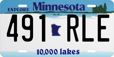 MN license plate 491RLE