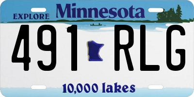 MN license plate 491RLG