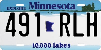 MN license plate 491RLH