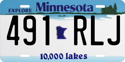 MN license plate 491RLJ