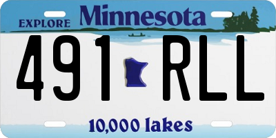 MN license plate 491RLL
