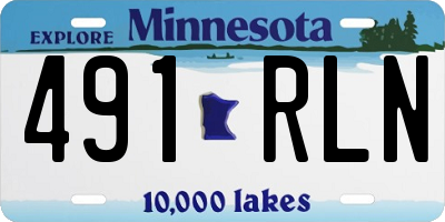 MN license plate 491RLN