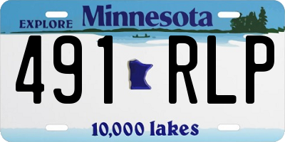 MN license plate 491RLP