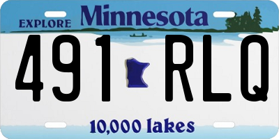 MN license plate 491RLQ