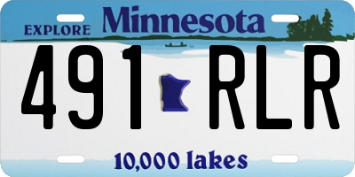 MN license plate 491RLR