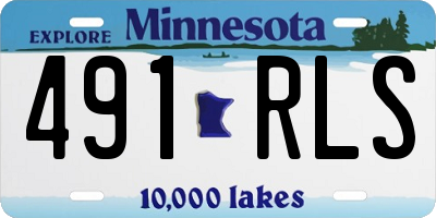 MN license plate 491RLS