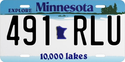 MN license plate 491RLU