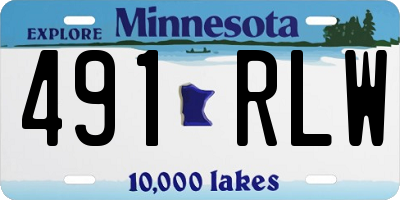 MN license plate 491RLW