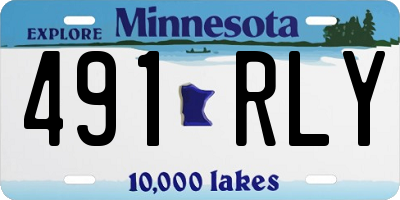 MN license plate 491RLY