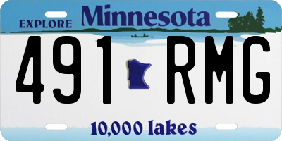 MN license plate 491RMG
