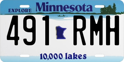 MN license plate 491RMH