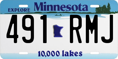 MN license plate 491RMJ