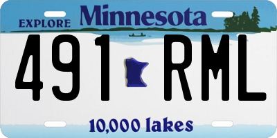 MN license plate 491RML