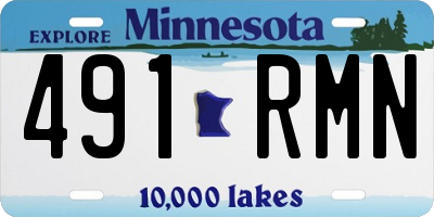MN license plate 491RMN