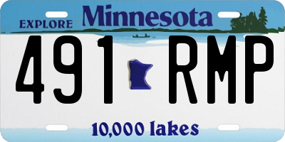 MN license plate 491RMP