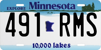 MN license plate 491RMS