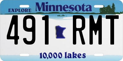 MN license plate 491RMT