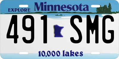 MN license plate 491SMG