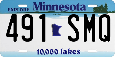 MN license plate 491SMQ