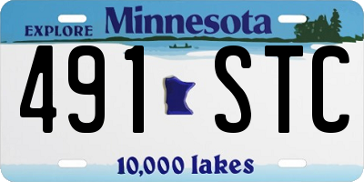 MN license plate 491STC