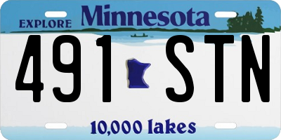 MN license plate 491STN