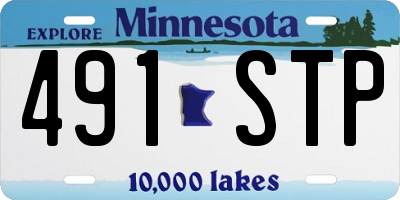 MN license plate 491STP