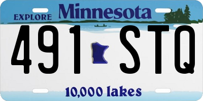 MN license plate 491STQ