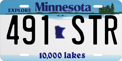 MN license plate 491STR