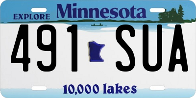 MN license plate 491SUA