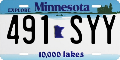 MN license plate 491SYY