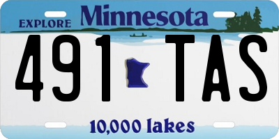 MN license plate 491TAS