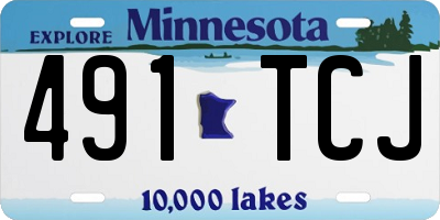 MN license plate 491TCJ