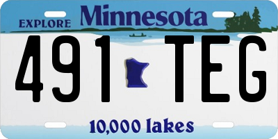MN license plate 491TEG