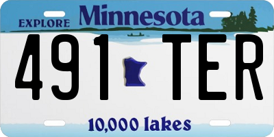 MN license plate 491TER