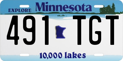 MN license plate 491TGT