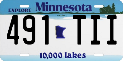 MN license plate 491TII
