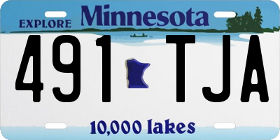 MN license plate 491TJA
