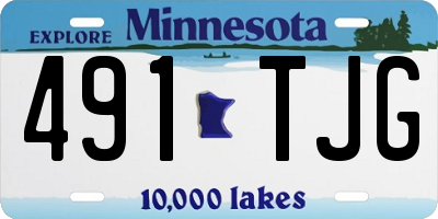 MN license plate 491TJG