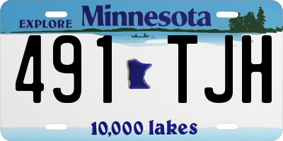 MN license plate 491TJH