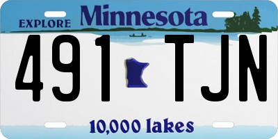 MN license plate 491TJN