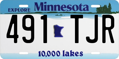 MN license plate 491TJR