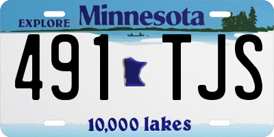 MN license plate 491TJS