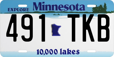 MN license plate 491TKB